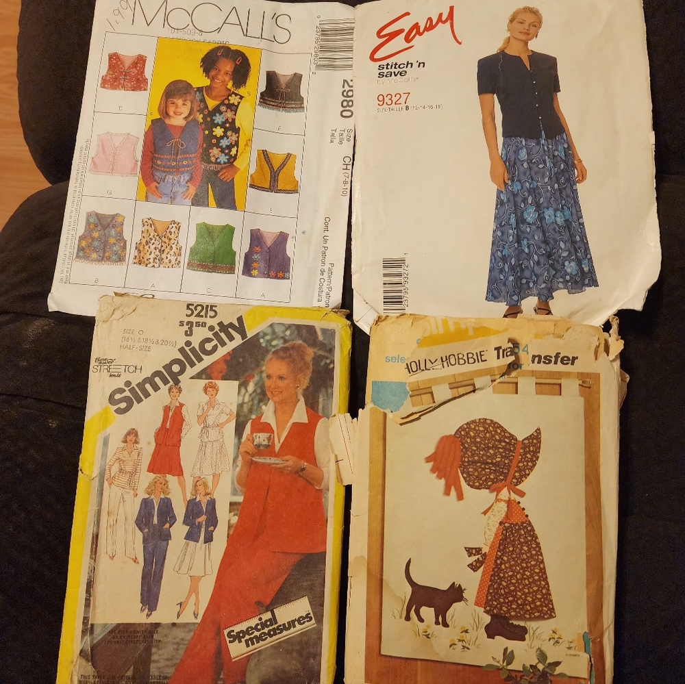vintage sewing patterns Womens And Children lot 4